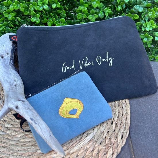 ORIGINAL EMBROIDERED GRAPHIC POUCHES
