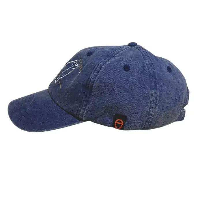 vintage embroidered washed sky baseball cap pura vida