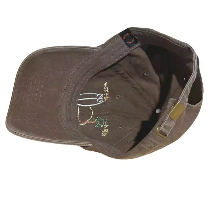 vintage embroidered washed brown baseball cap pura vida