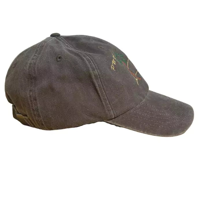 vintage embroidered washed brown baseball cap pura vida