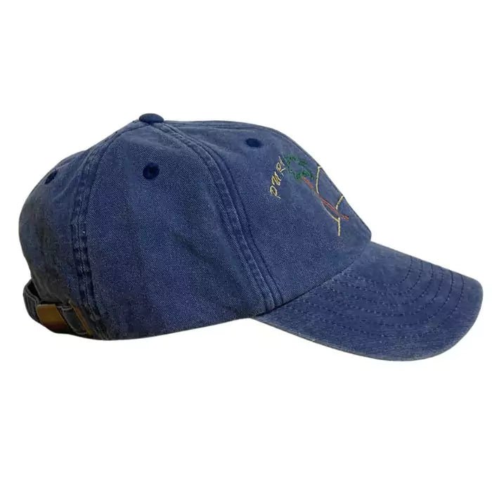 vintage embroidered washed sky baseball cap pura vida