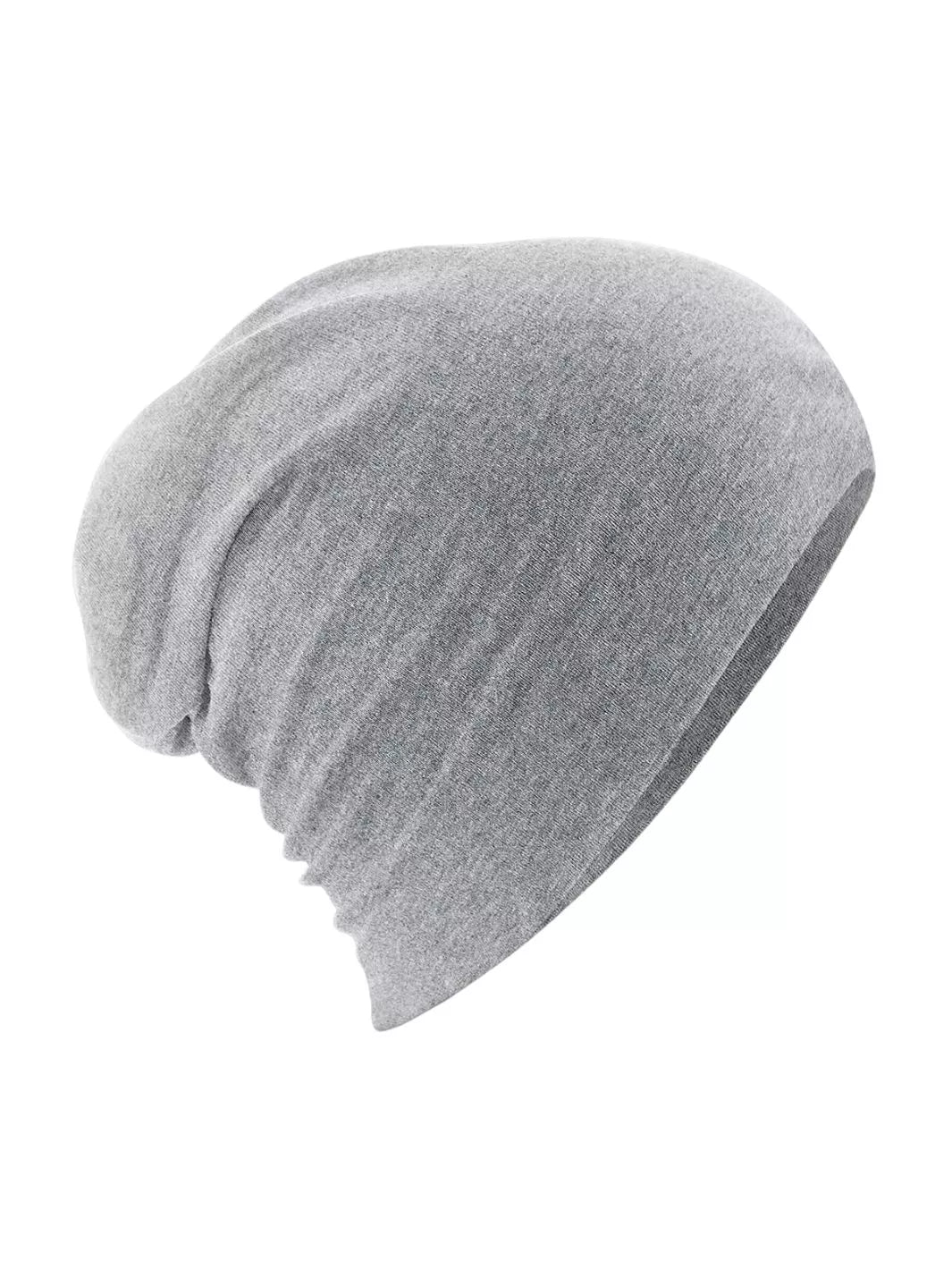 Custom embroidered grey cotton beanie with personalized logo or text