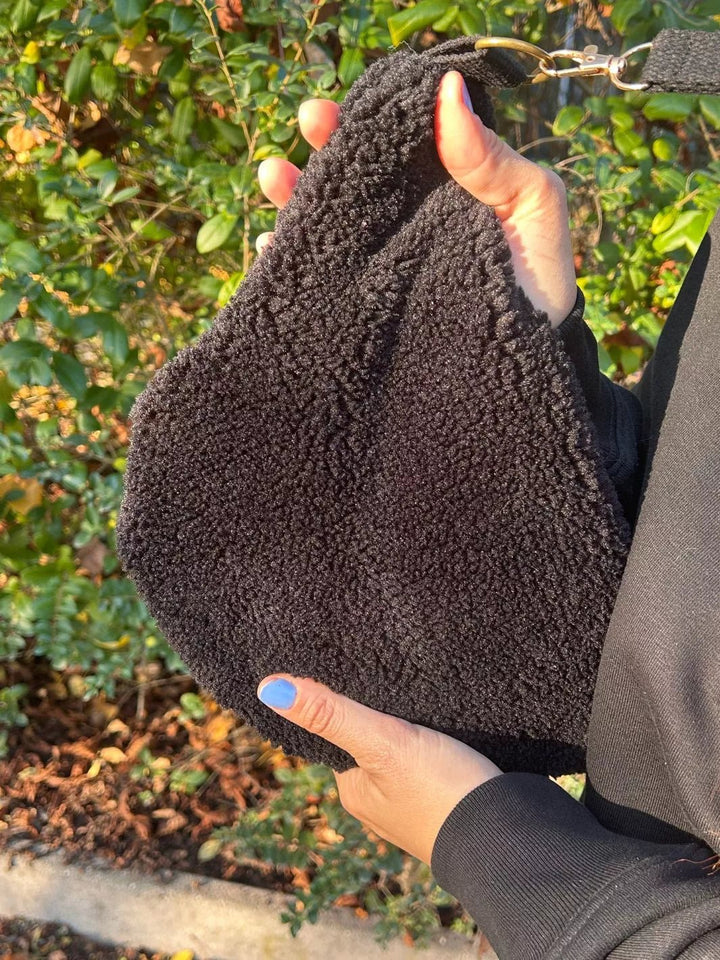 Teddy Black/Leopard Bum Bag