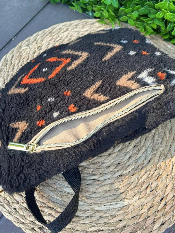 boho teddy woman belt bag