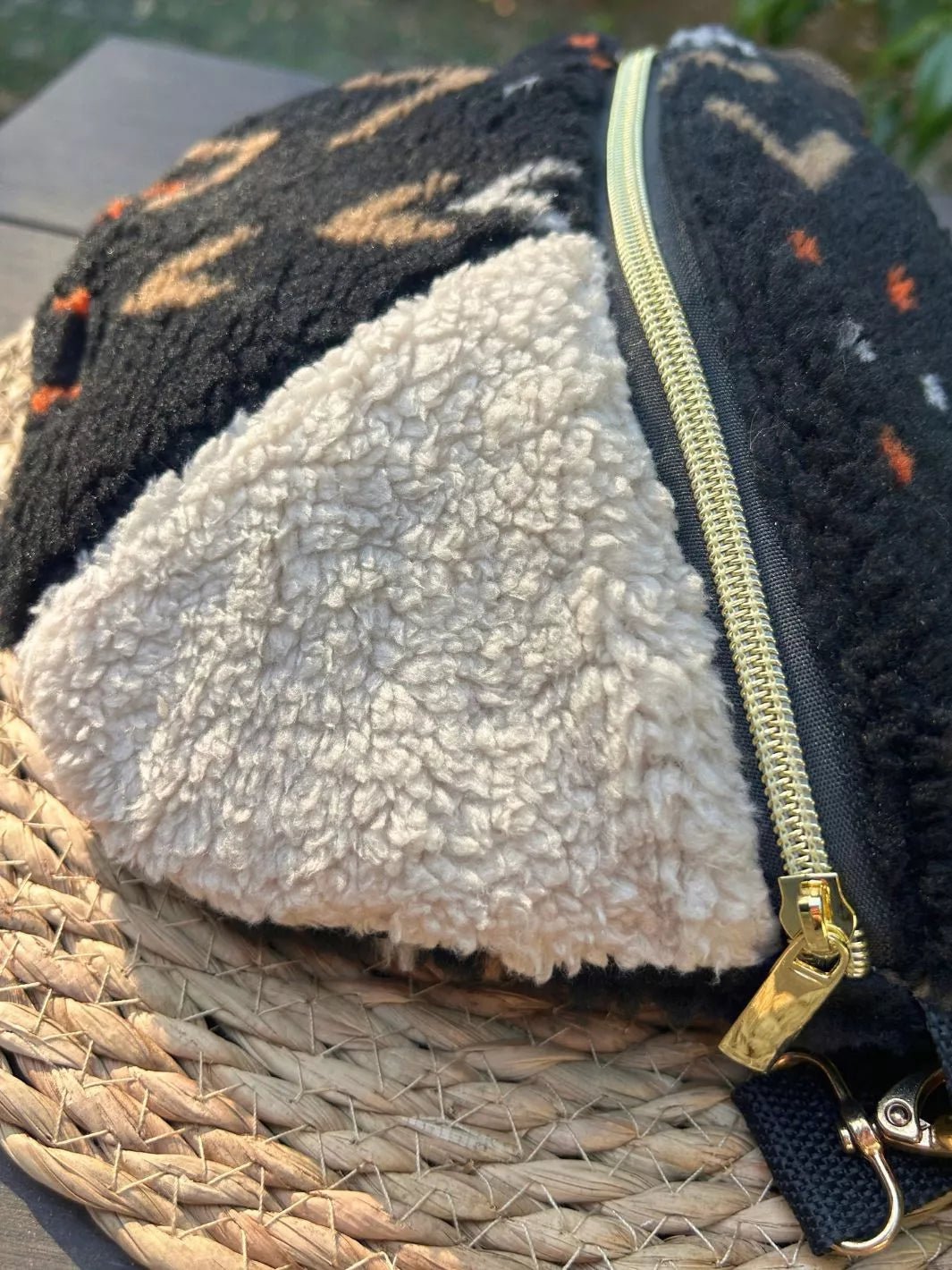 boho teddy woman belt bag