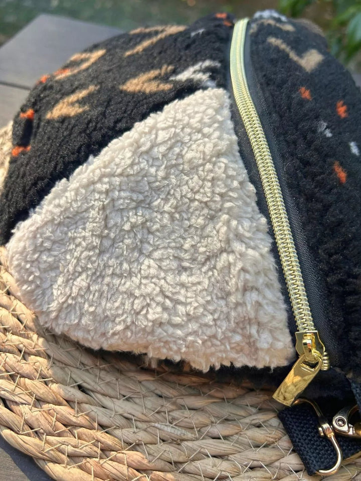 boho teddy woman belt bag