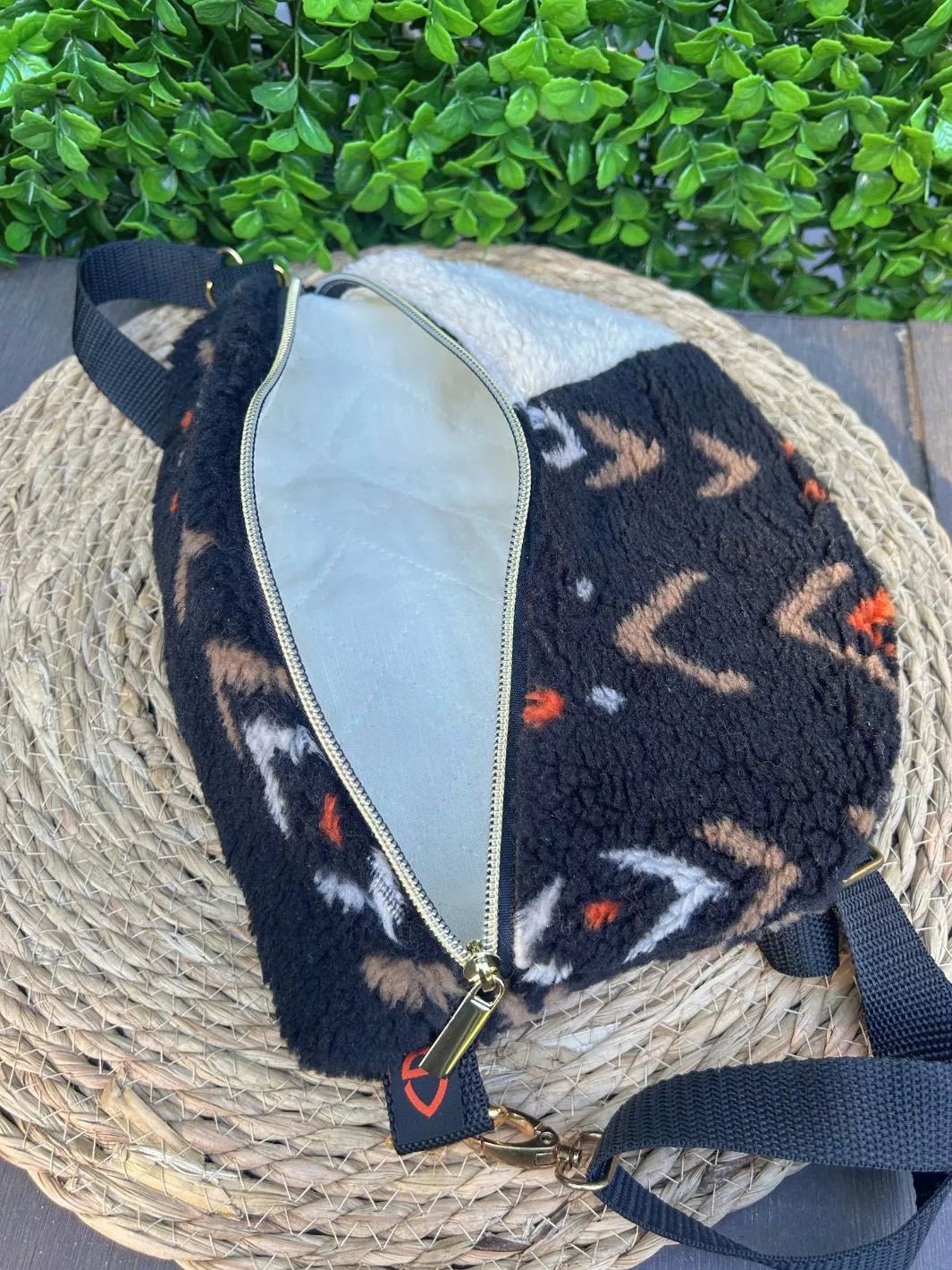 boho teddy woman belt bag