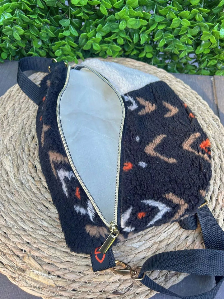 boho teddy woman belt bag