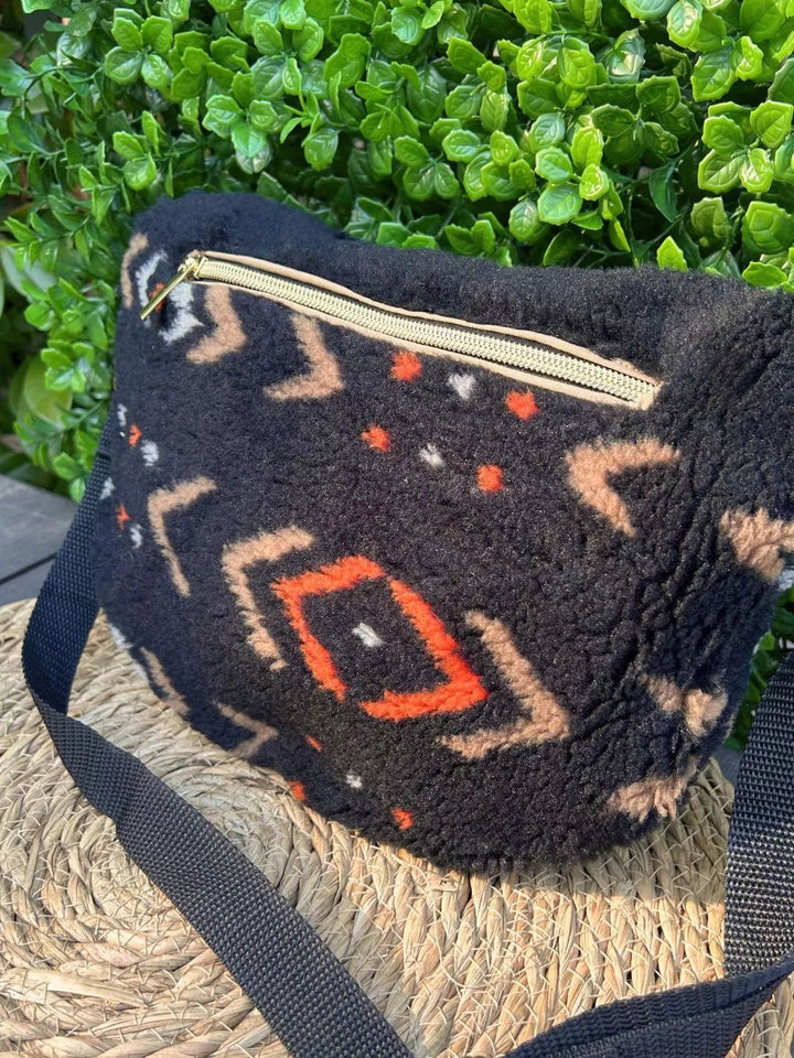 boho teddy woman belt bag
