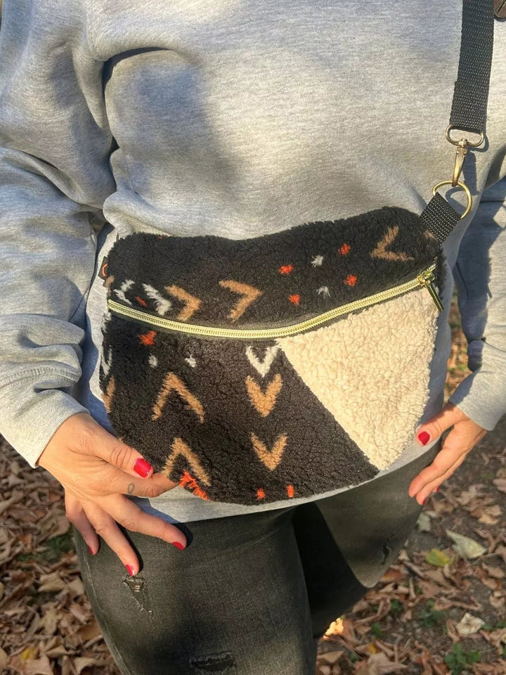 boho teddy woman belt bag
