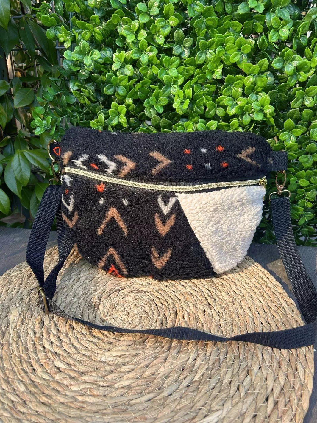 boho teddy woman belt bag