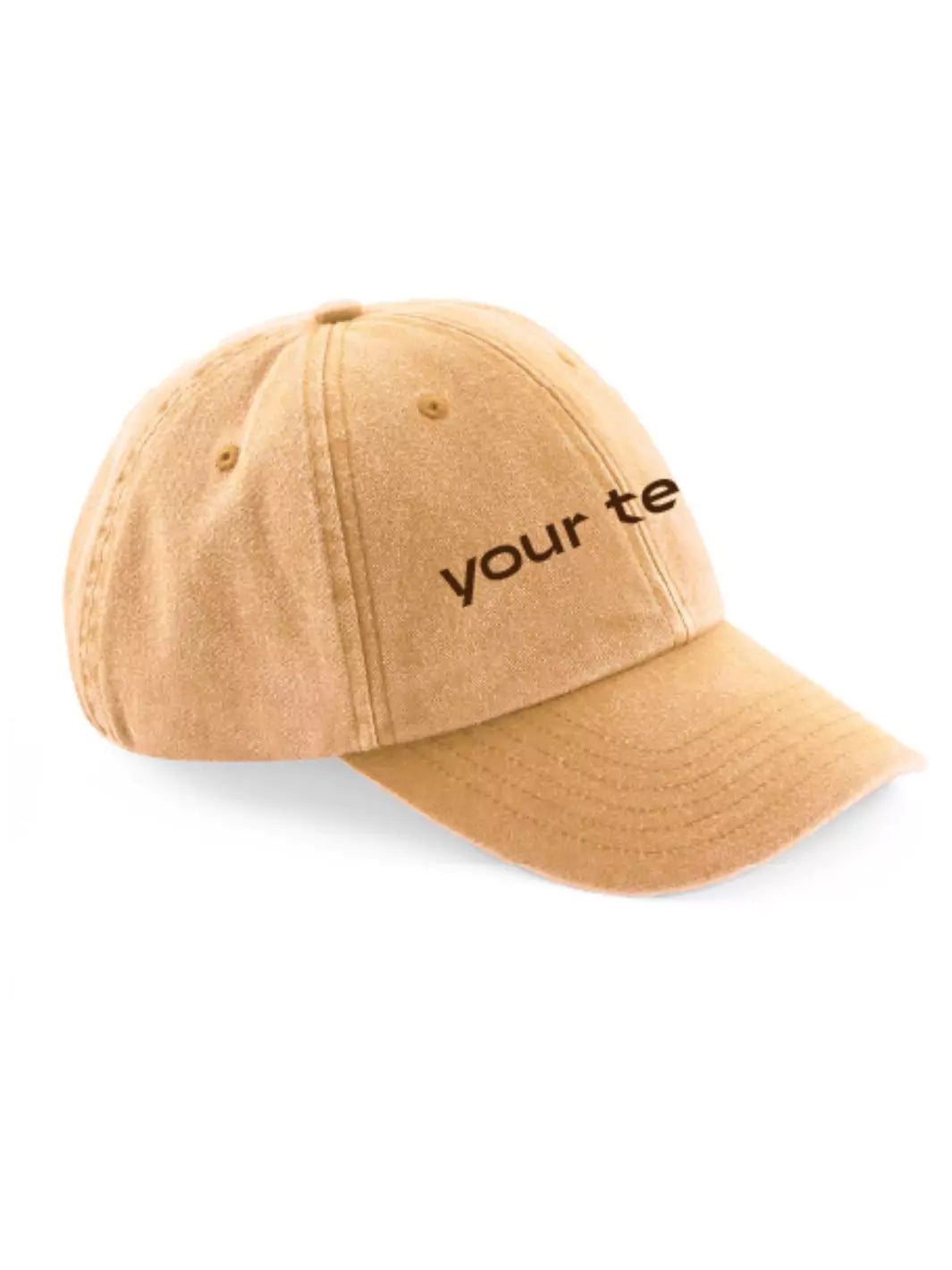 custom embroidered washed out baseball cap