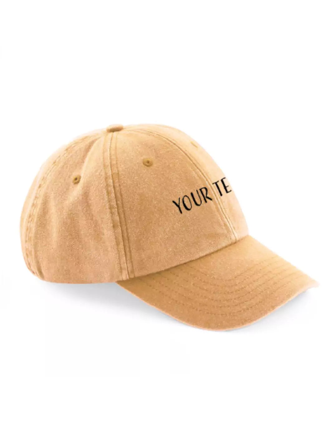 custom embroidered washed out baseball cap