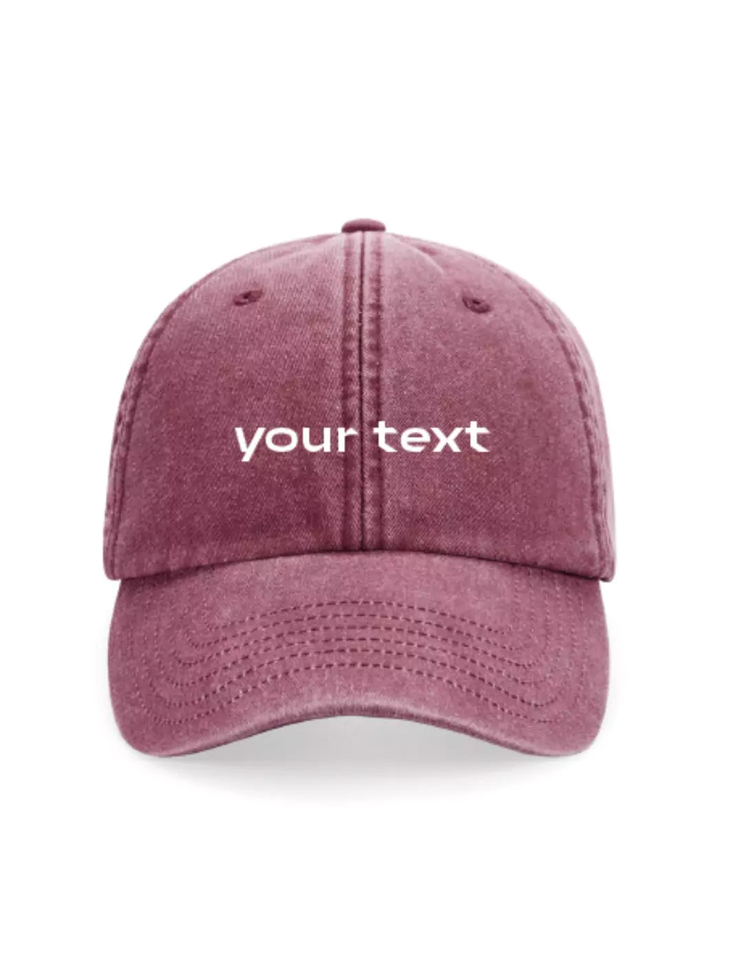 custom embroidered washed out baseball cap