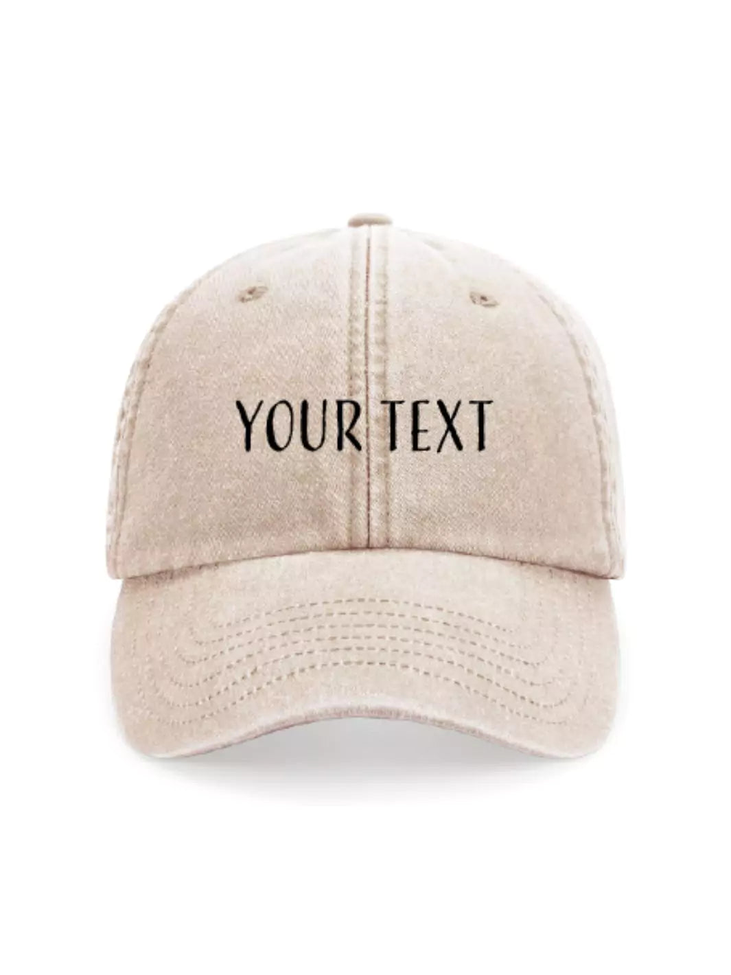 custom embroidered washed out baseball cap