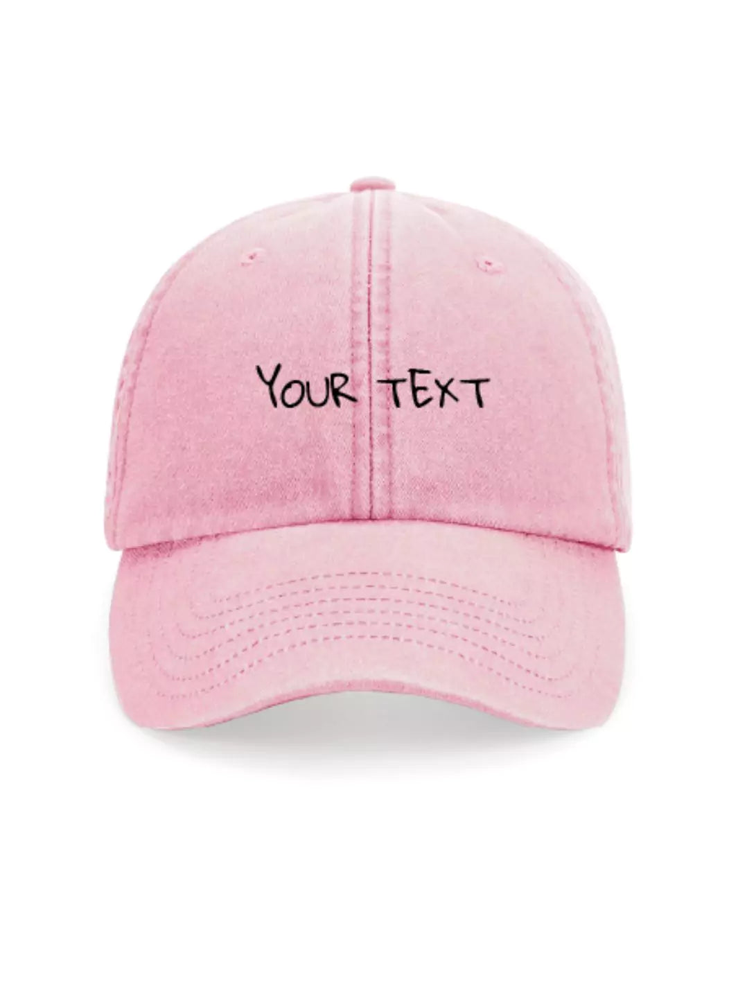 custom embroidered washed out baseball cap