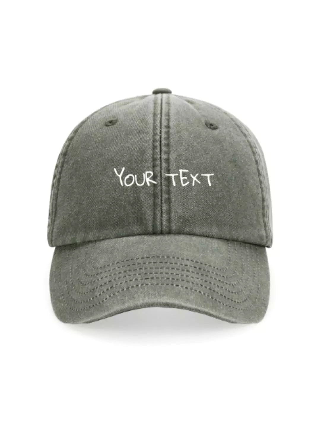 custom embroidered washed out baseball cap