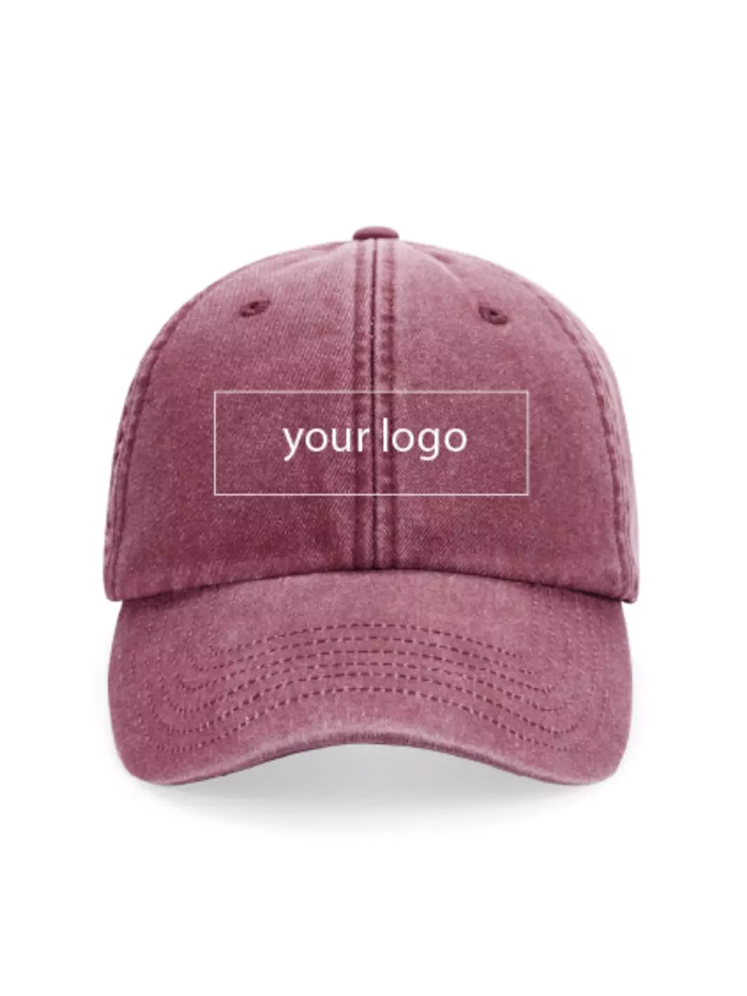 custom embroidered washed out baseball cap