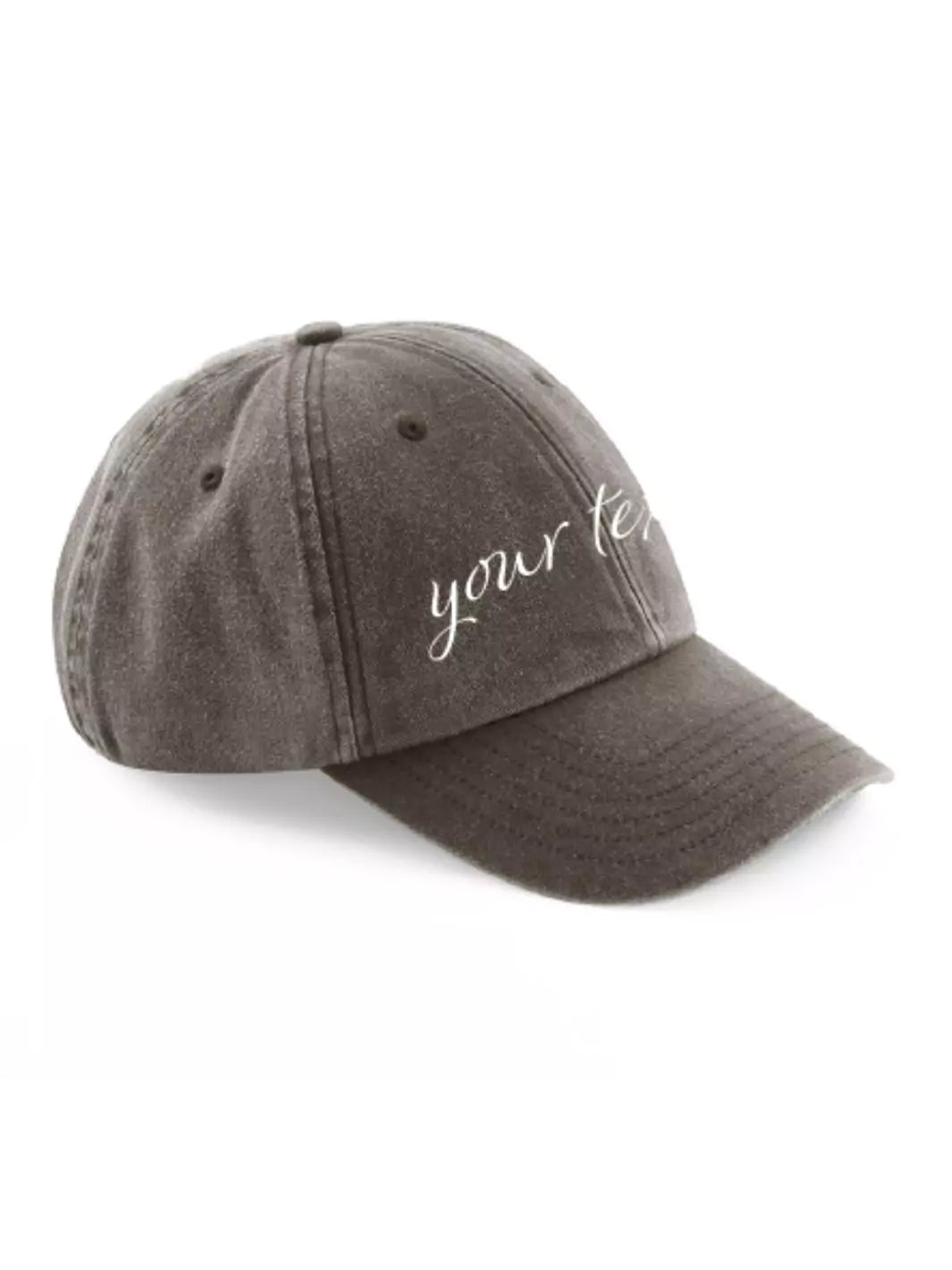 custom embroidered washed out baseball cap