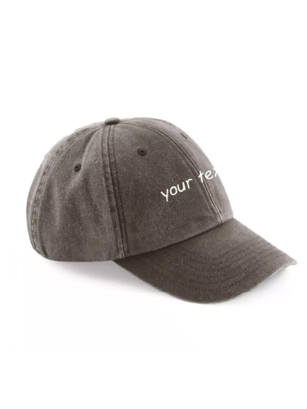 custom embroidered washed out baseball cap