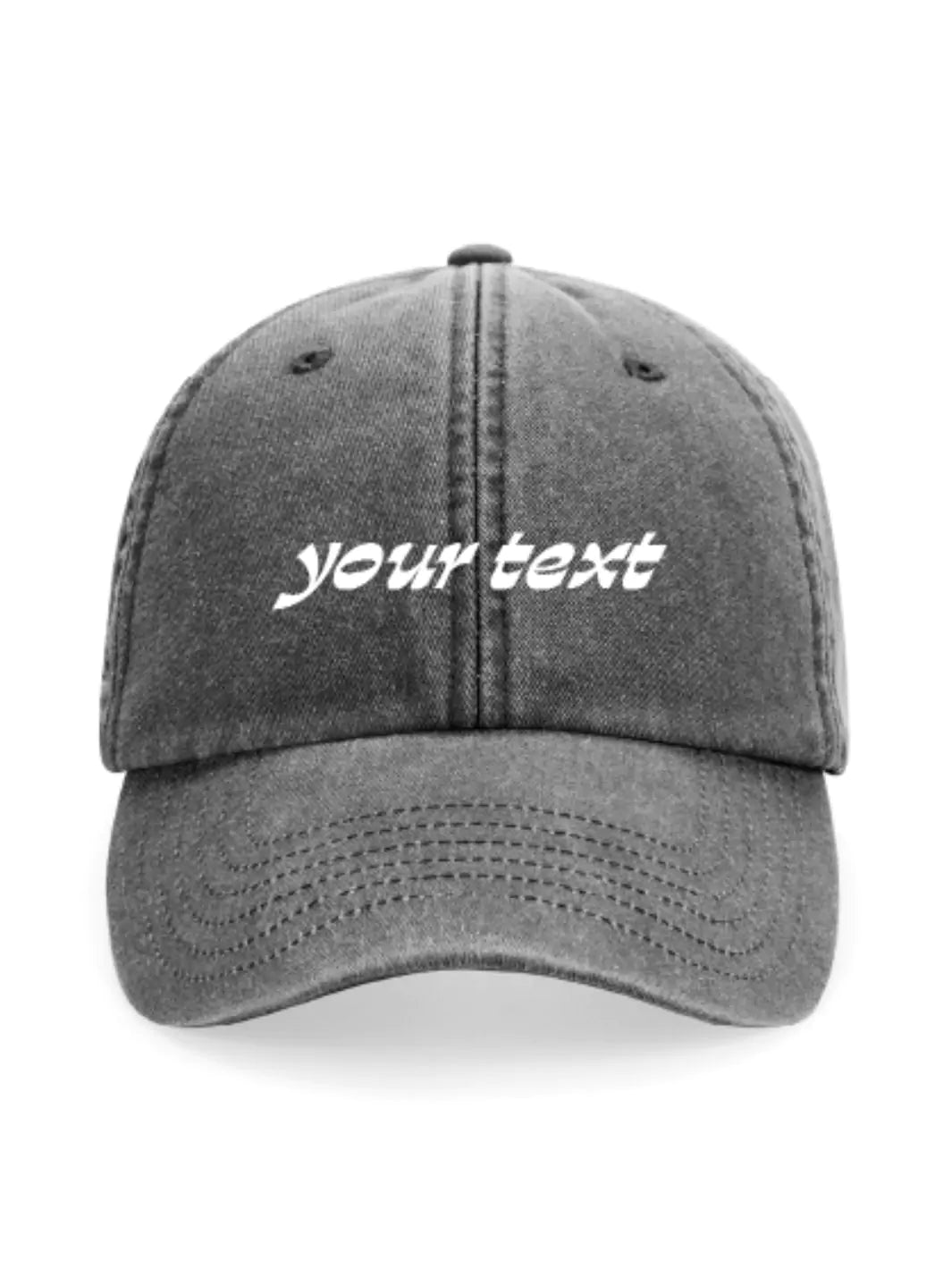 custom embroidered washed out baseball cap