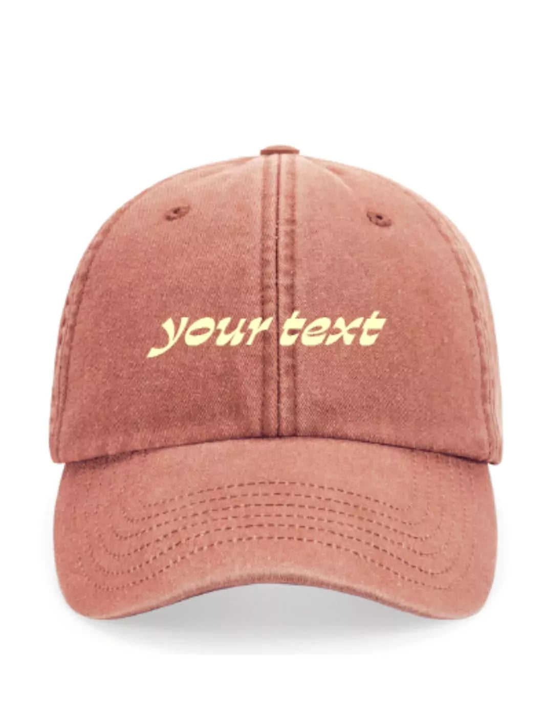 custom embroidered washed out baseball cap