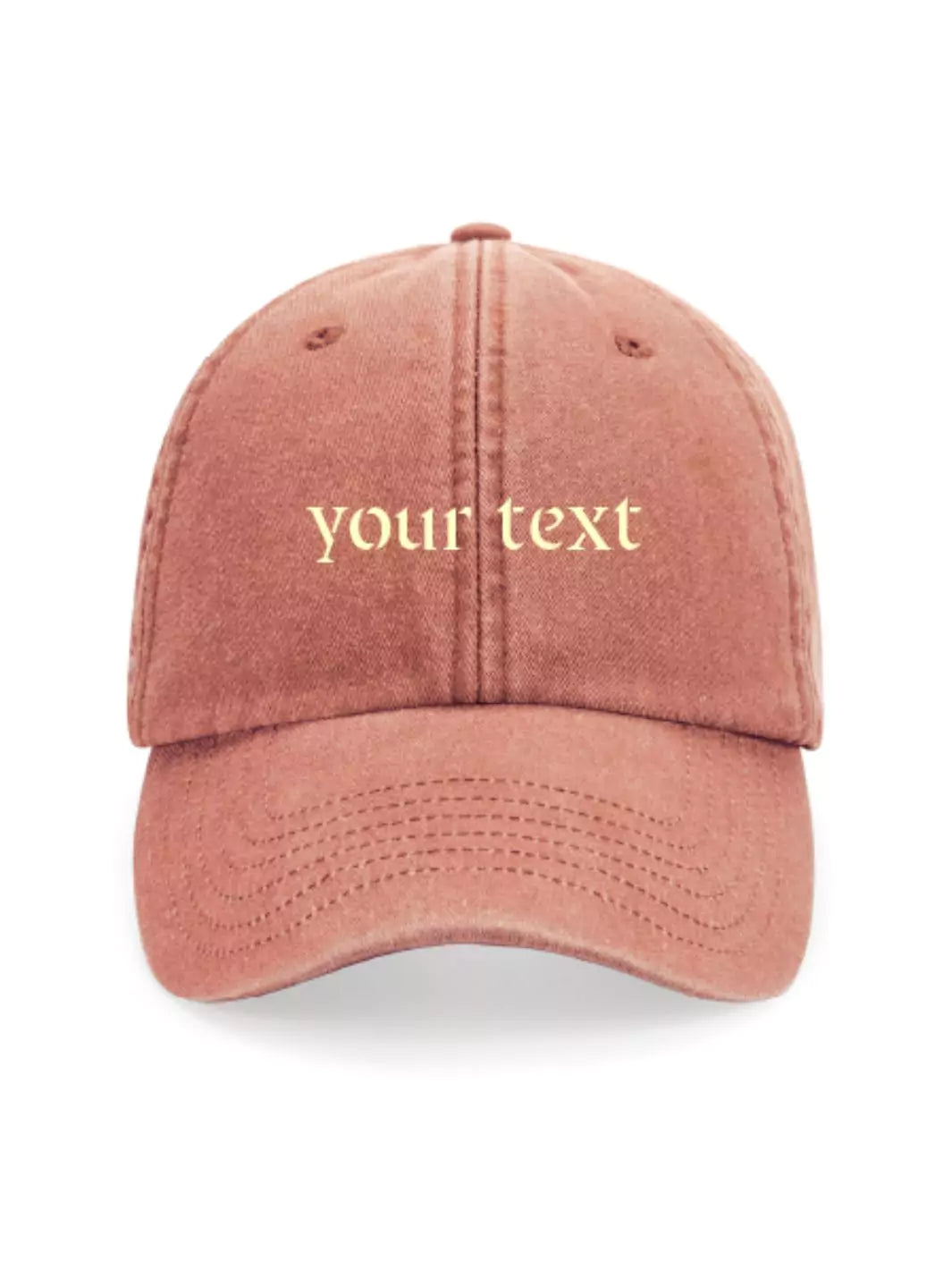 custom embroidered washed out baseball cap