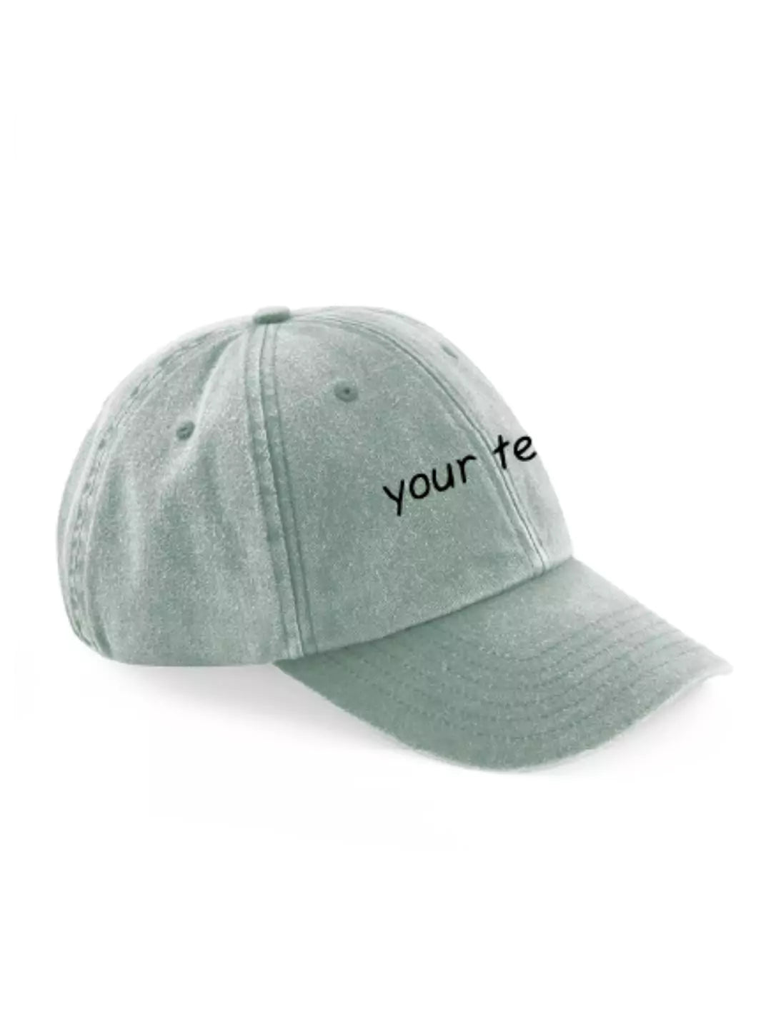 custom embroidered washed out baseball cap