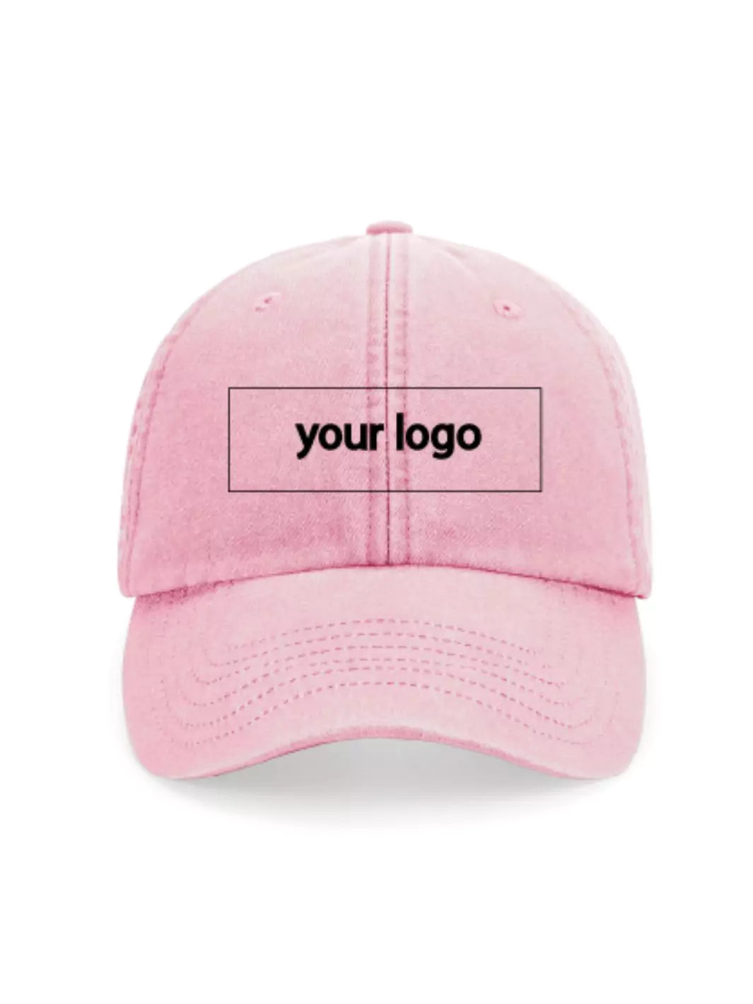 custom embroidered washed out baseball cap