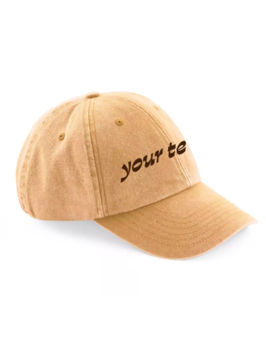 custom embroidered washed out baseball cap