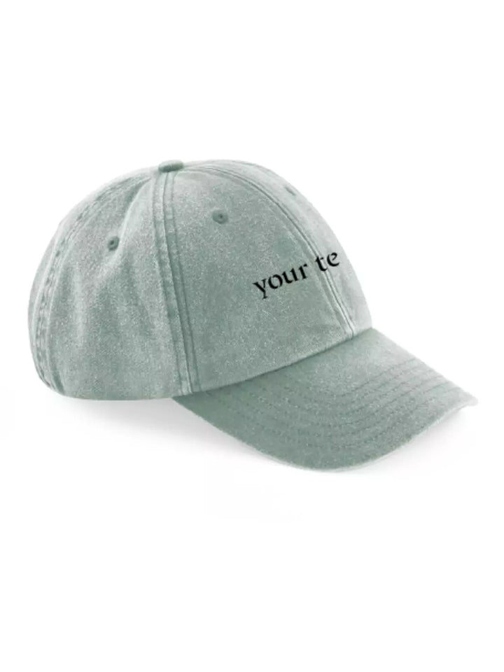 custom embroidered washed out baseball cap