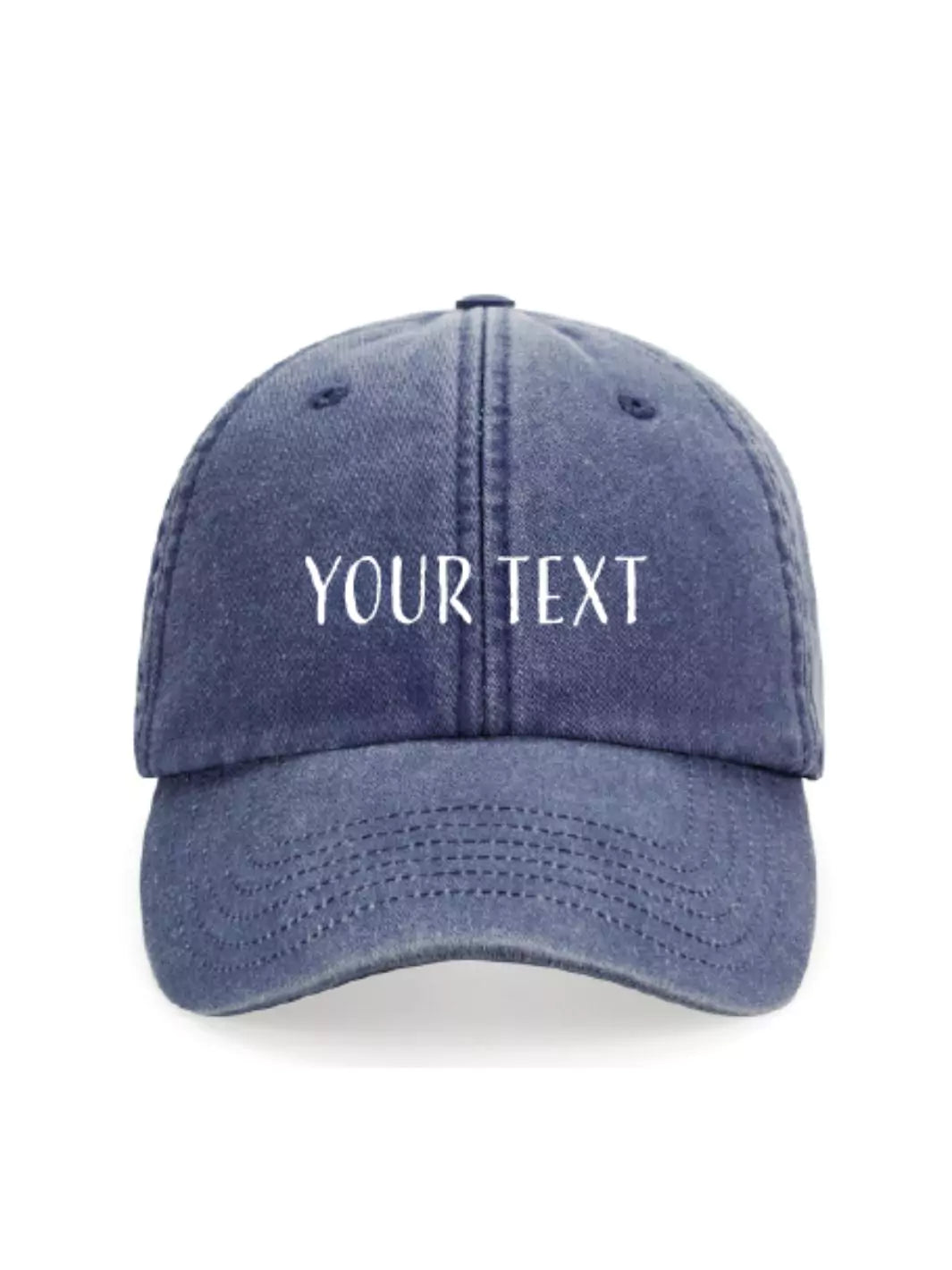 custom embroidered washed out baseball cap