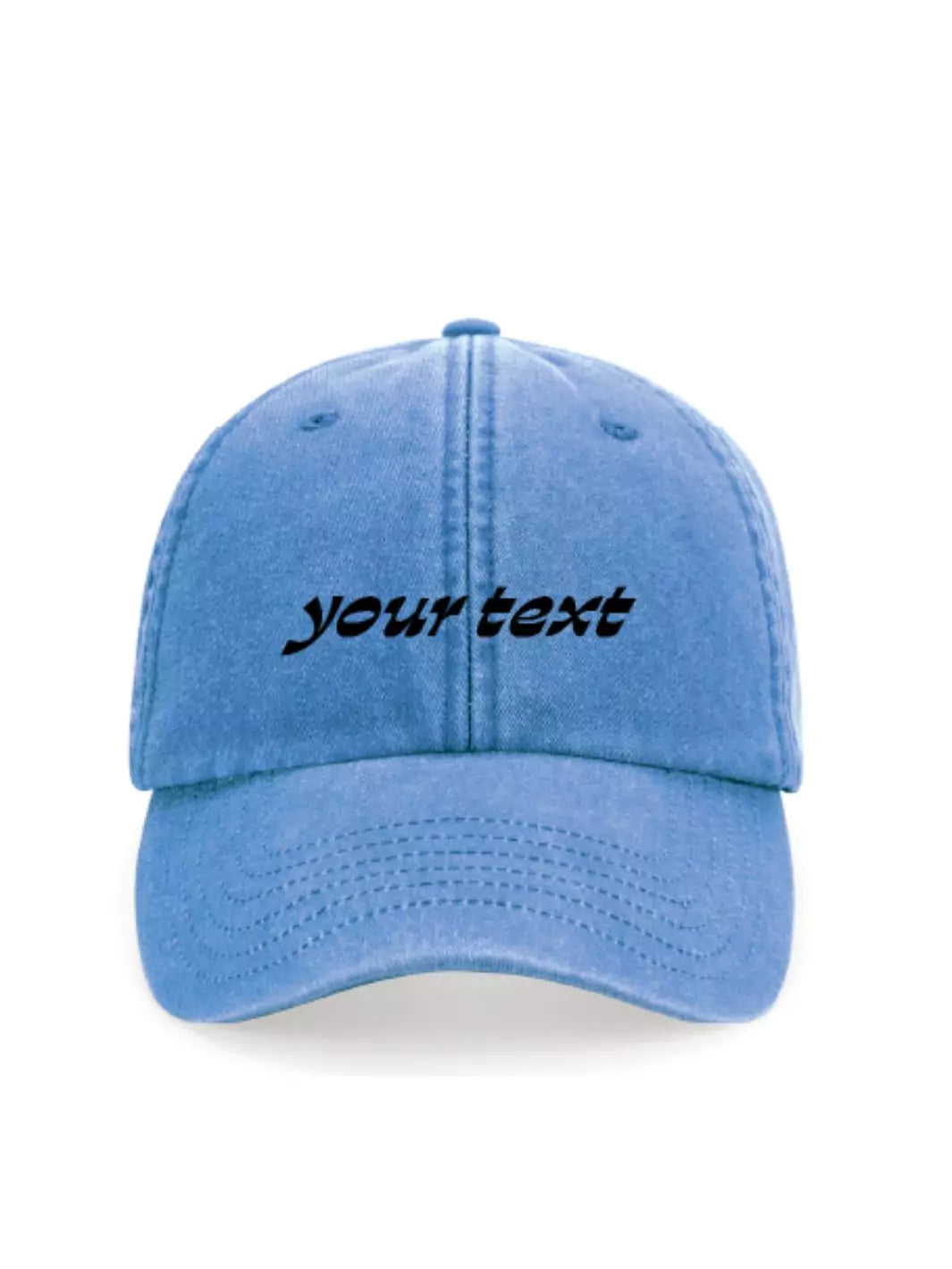 custom embroidered washed out baseball cap