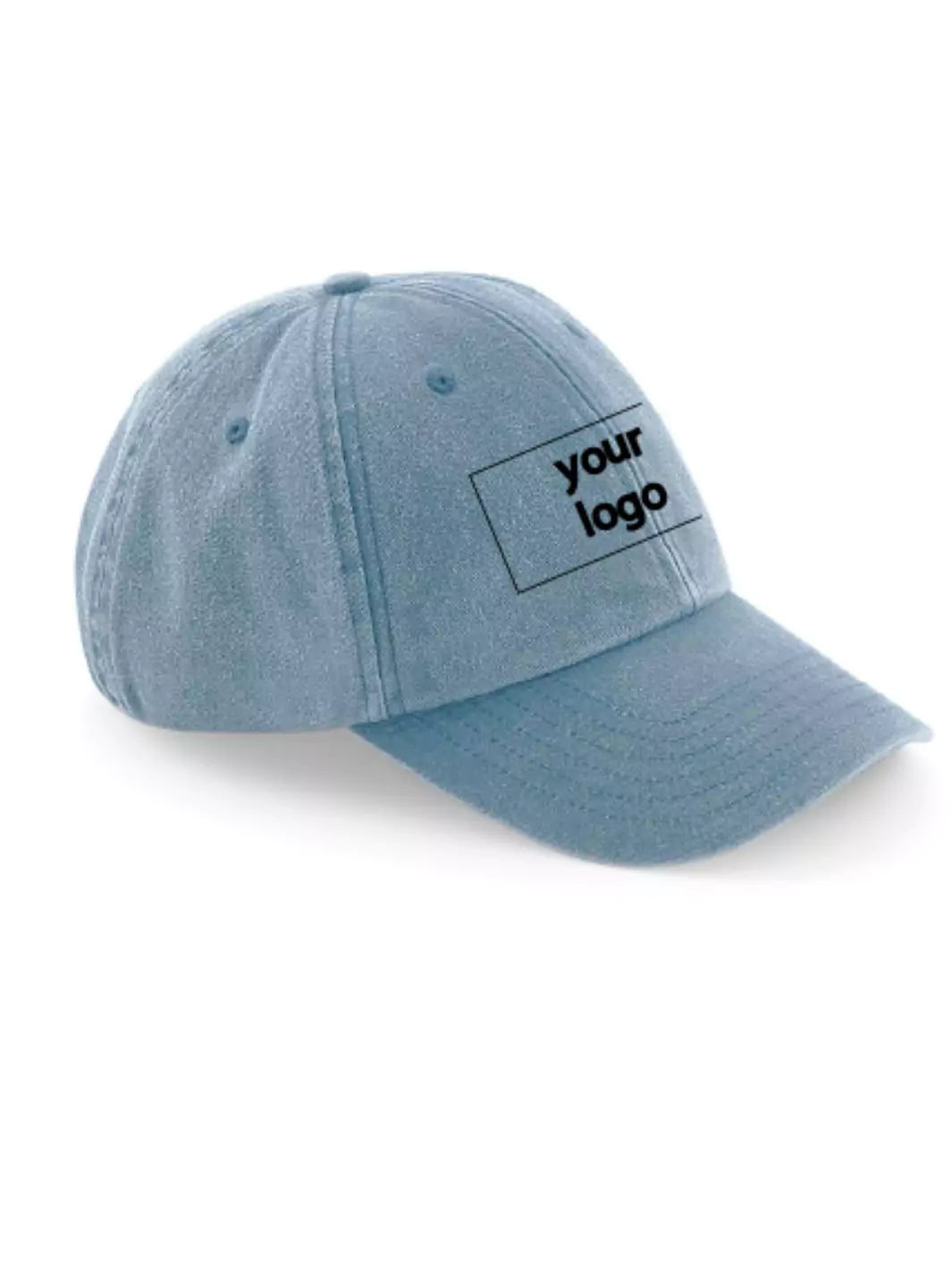 custom embroidered washed out baseball cap