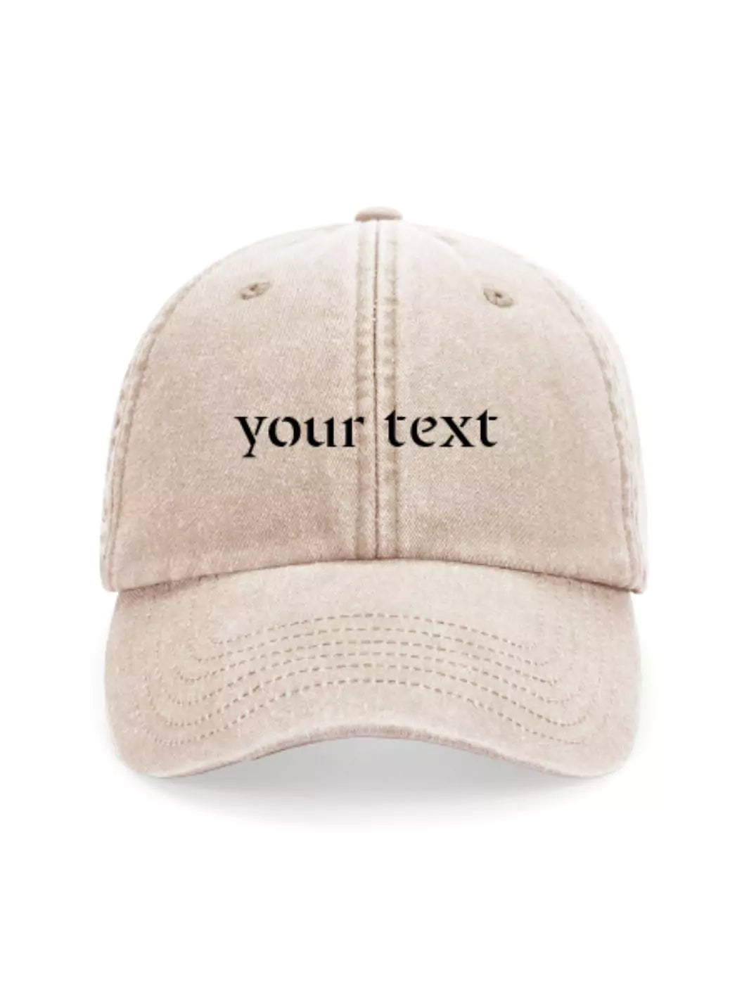 custom embroidered washed out baseball cap