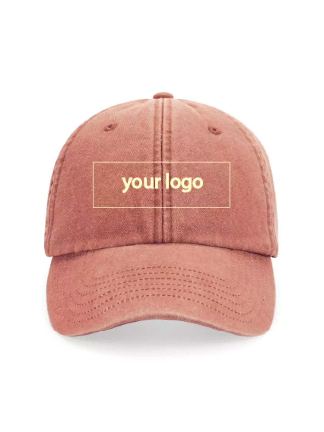 custom embroidered washed out baseball cap