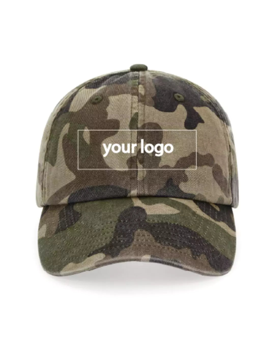 custom embroidered washed out baseball cap