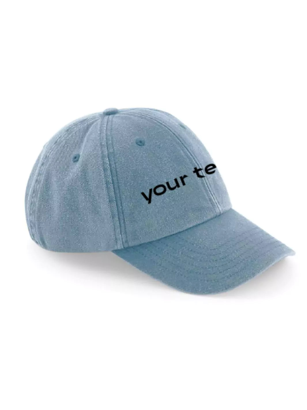 custom embroidered washed out baseball cap