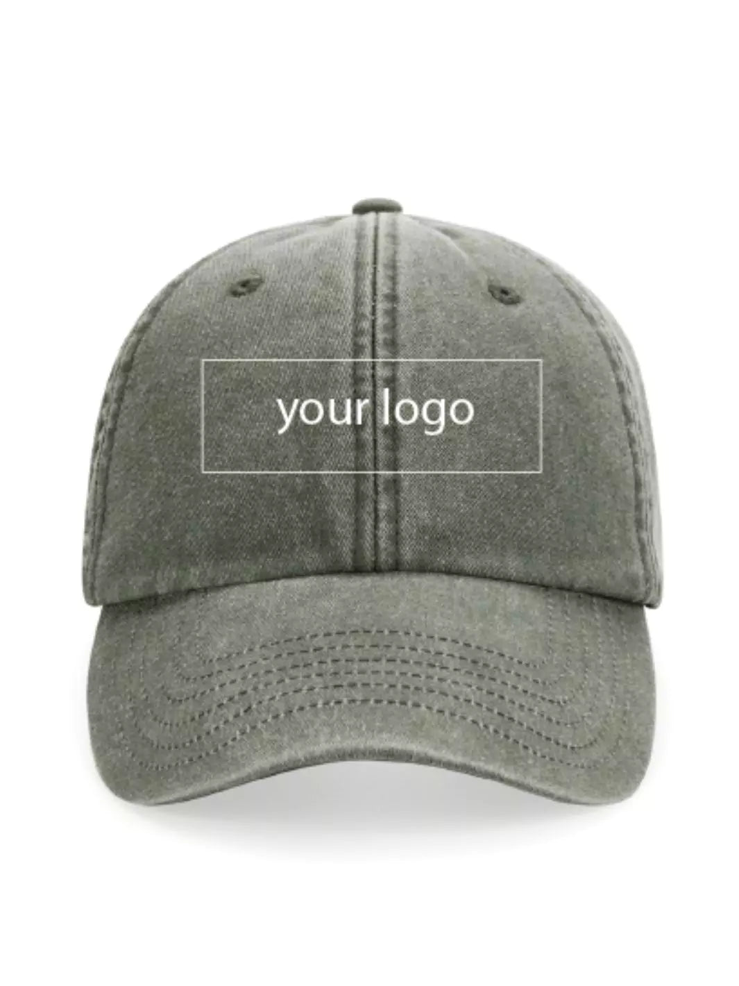 custom embroidered washed out baseball cap