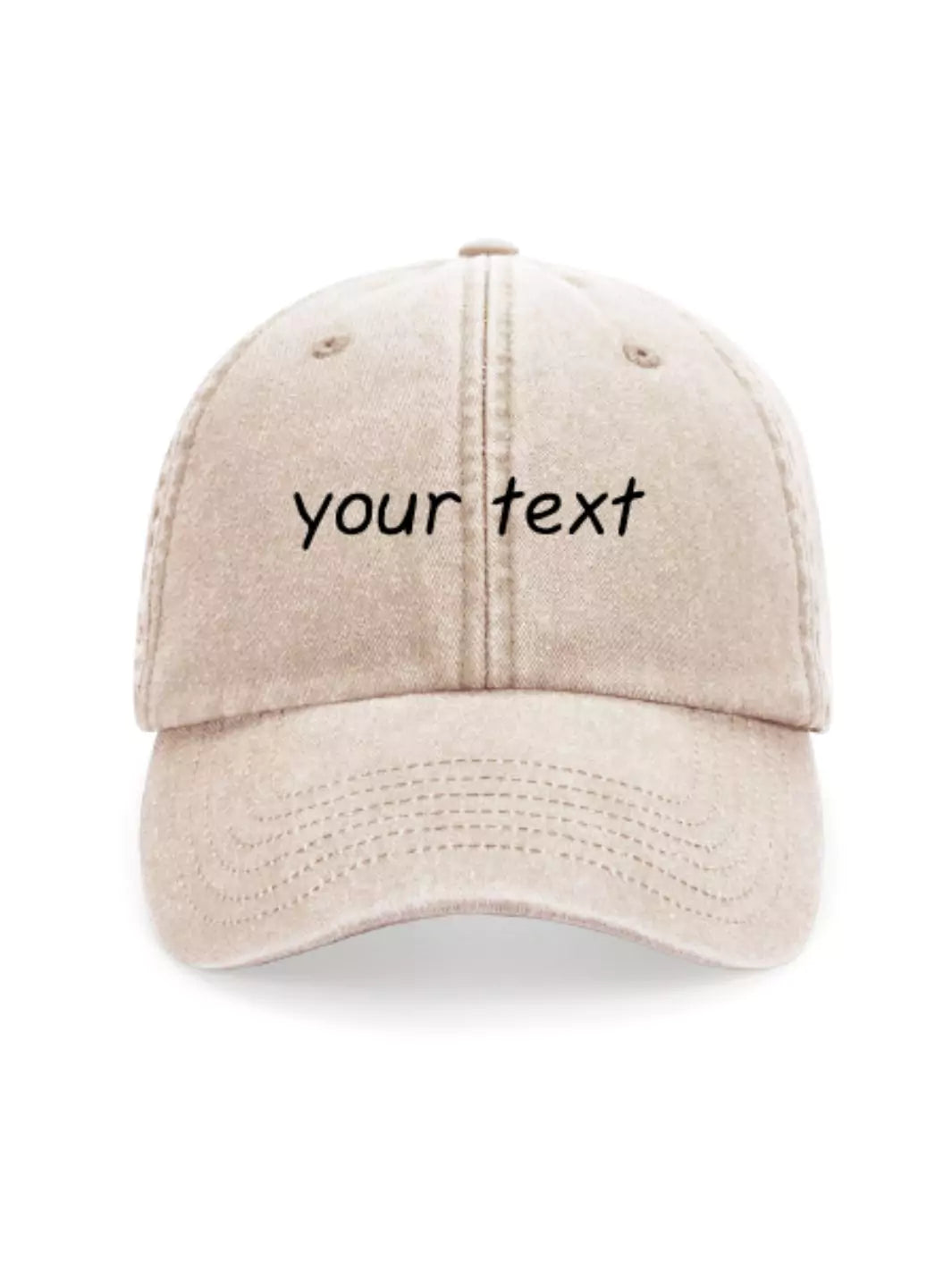 custom embroidered washed out baseball cap