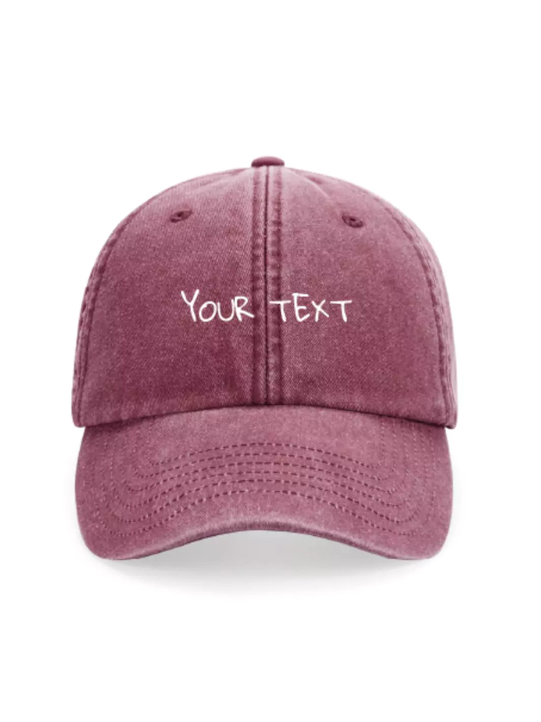 custom embroidered washed out baseball cap