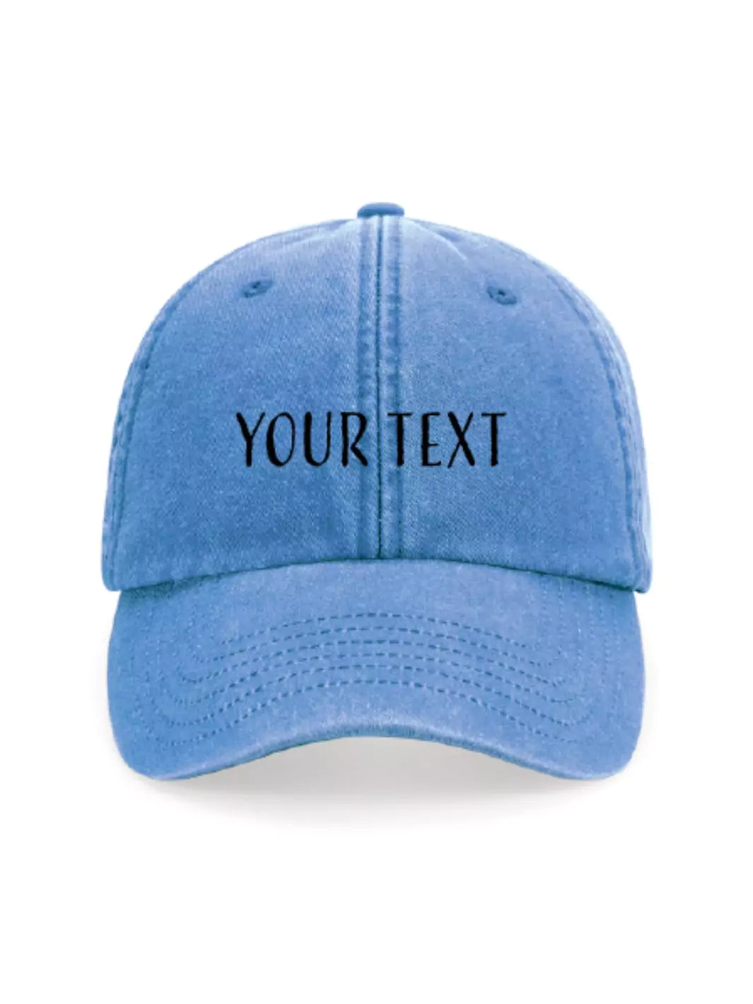 custom embroidered washed out baseball cap