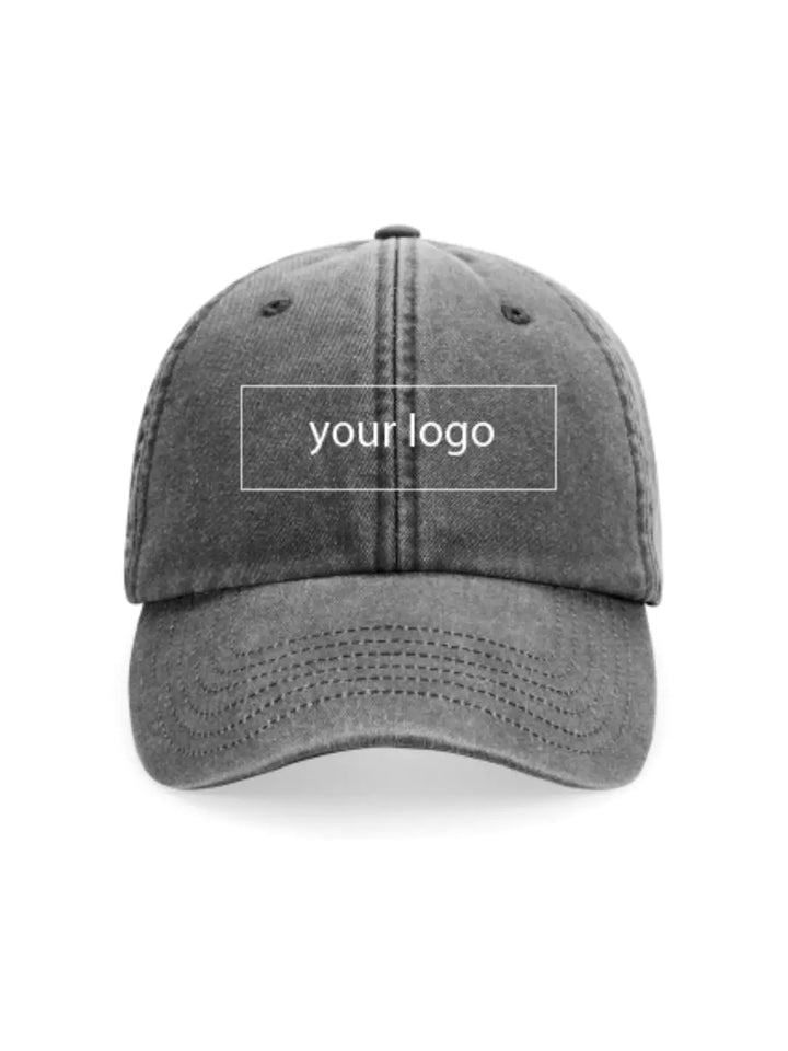 custom embroidered washed out baseball cap