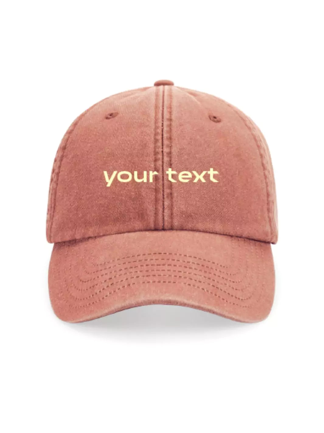 custom embroidered washed out baseball cap