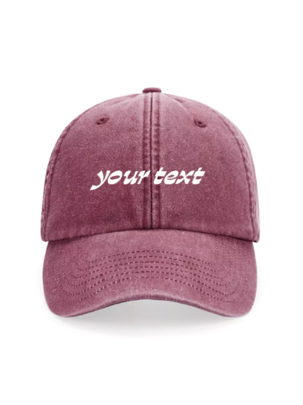 custom embroidered washed out baseball cap