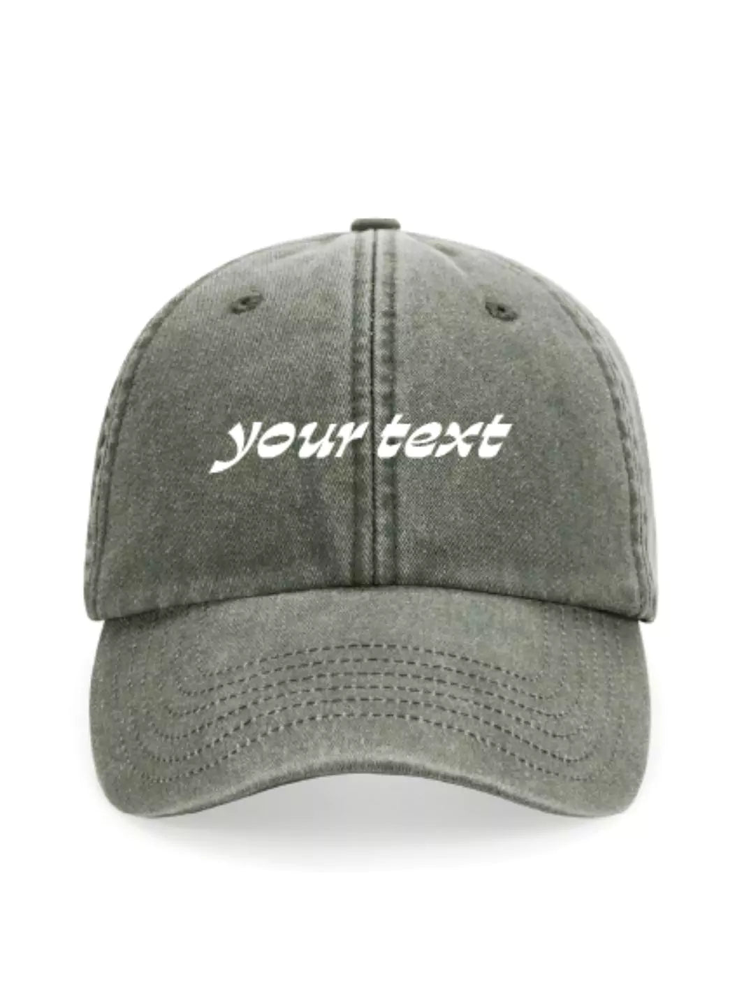 custom embroidered washed out baseball cap