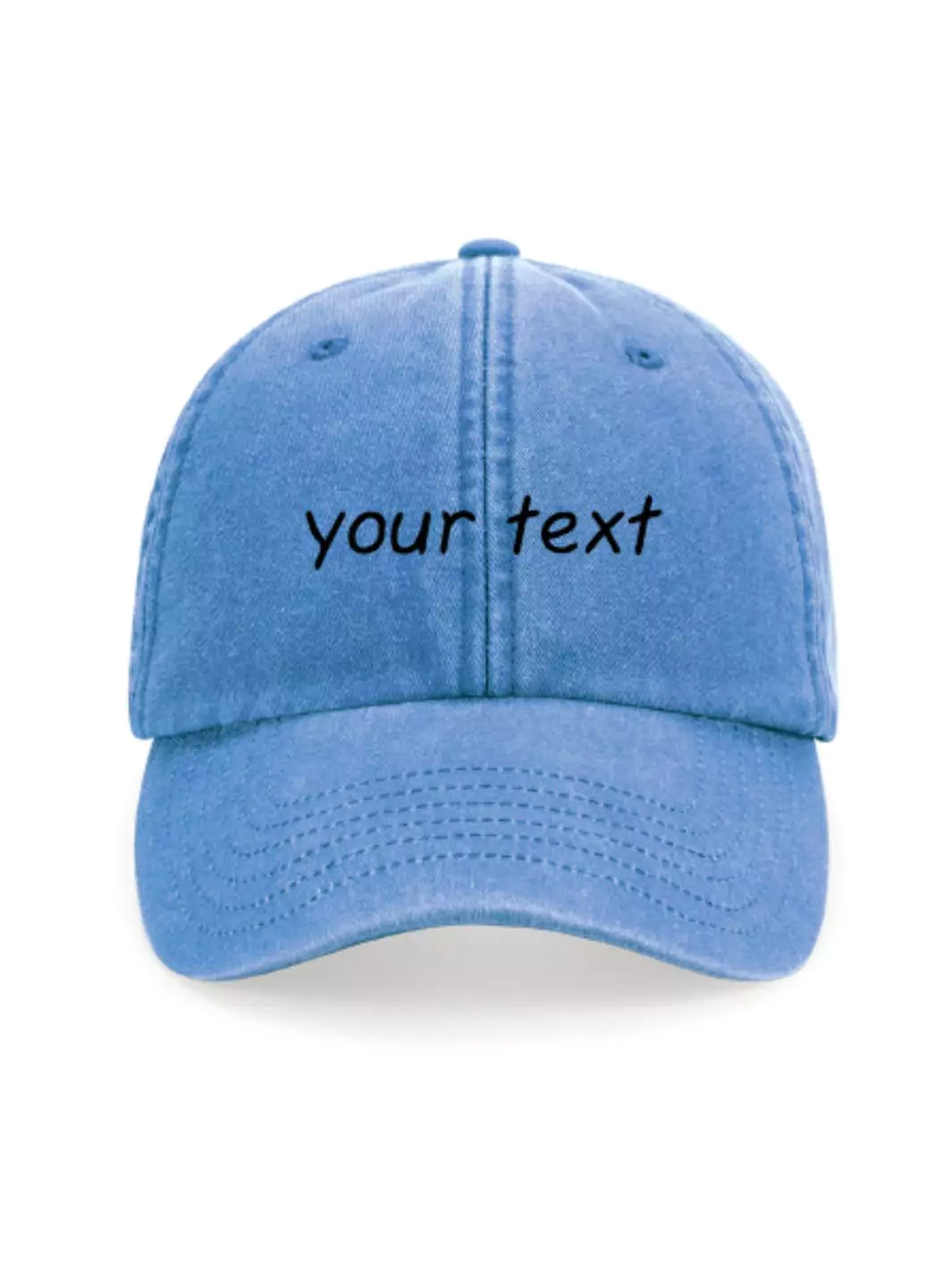 custom embroidered washed out baseball cap