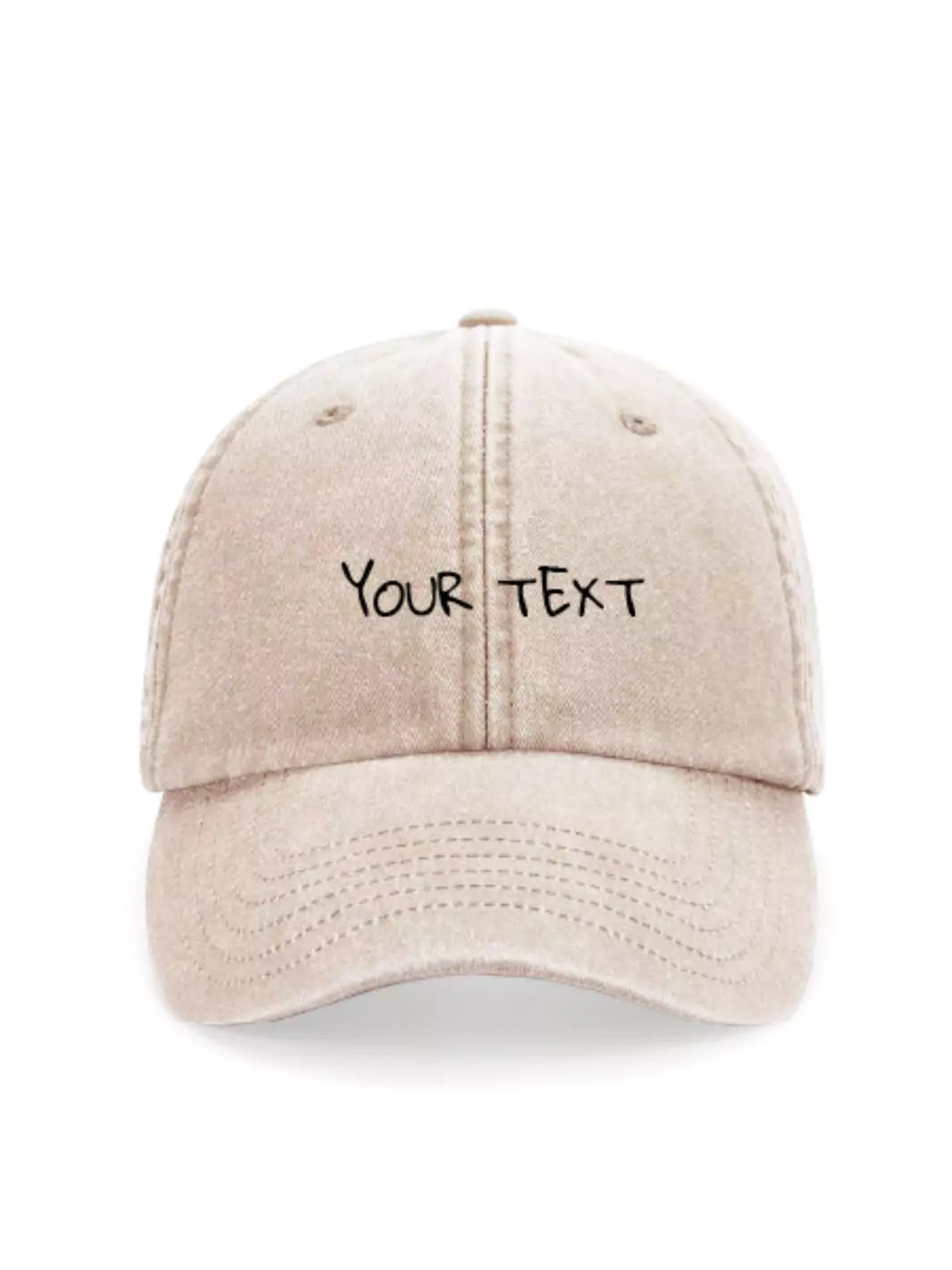 custom embroidered washed out baseball cap