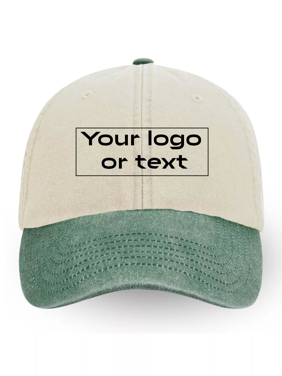 EMBROIDERED CUSTOM TWO-TONE BASEBALL CAP