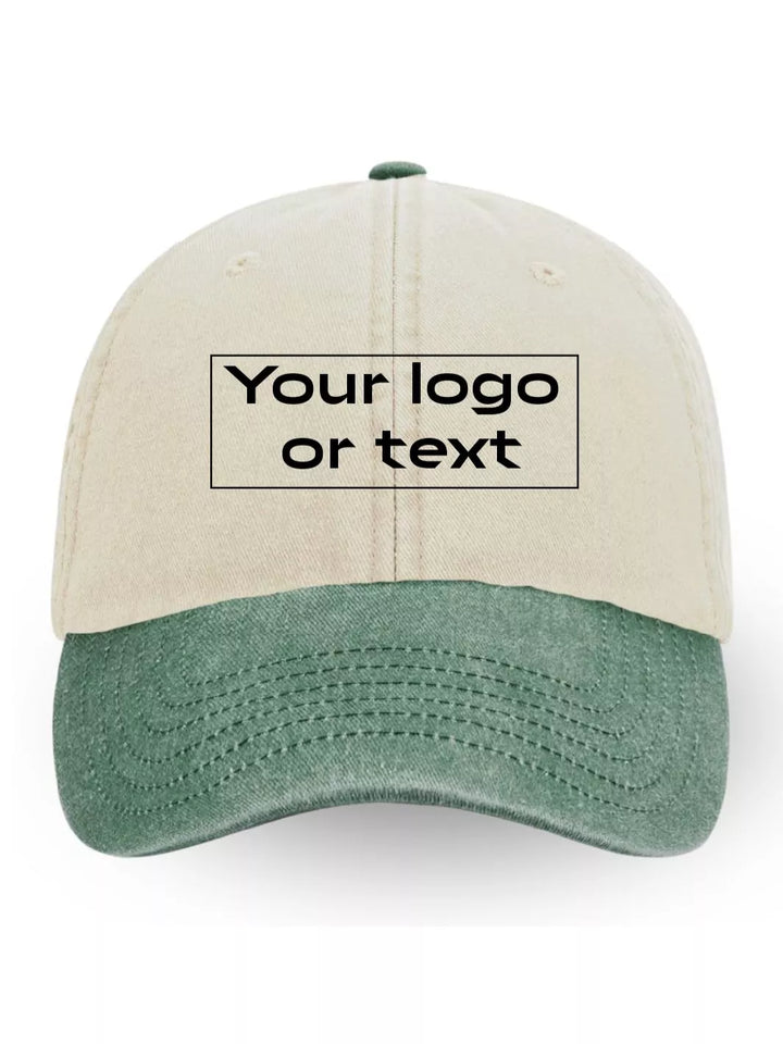 EMBROIDERED CUSTOM TWO-TONE BASEBALL CAP